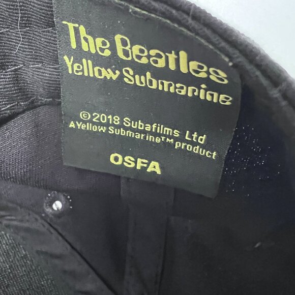 The Beatles Yellow Submarine 2018 Embroidered Black Cotton Adjustable Dad Hat - Picture 6 of 7